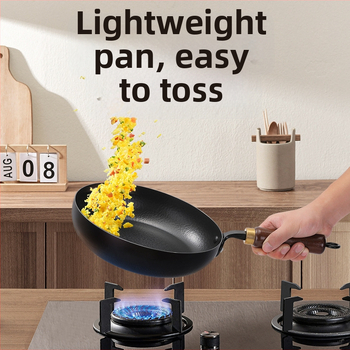 Kovaná panvica s kladivom, extrém hrubá, ploché dno, 1,8 kg