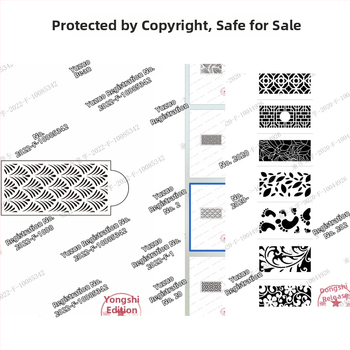 Forma na zdobenie tortov s nepravidelným tvarom a dutým šablónovým vzorom s čipkou pre postrekovanie