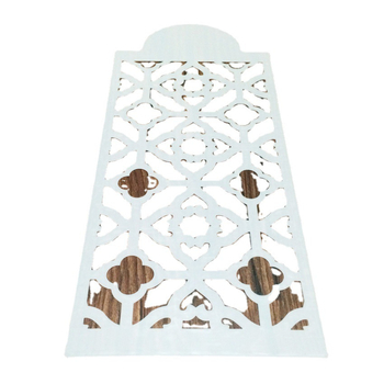 Forma na zdobenie tortov s nepravidelným tvarom a dutým šablónovým vzorom s čipkou pre postrekovanie