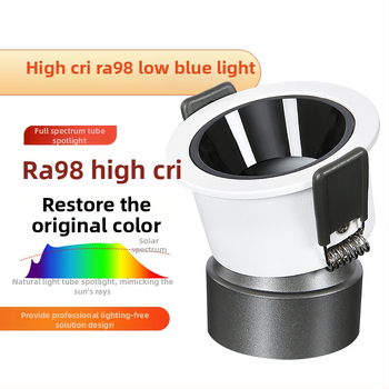 LED zapustené stropné svetlo s efektom wall-wash a anti-reflex dizajnom (LED zdroj; CRI ≥95; 220V; hliníkové puzdro; inteligentné ovládanie)