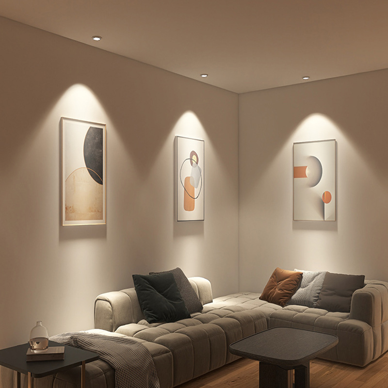 LED zapustené stropné svetlo s efektom wall-wash a anti-reflex dizajnom (LED zdroj; CRI ≥95; 220V; hliníkové puzdro; inteligentné ovládanie)