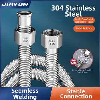 Vlnovitý kovový hadicový vstup pre ohrievač vody z nehrdzavejúcej ocele 304, model LXL-9-27, horúca a studená voda, ručná montáž