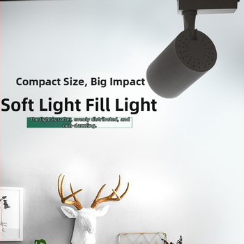 LED svetlo na lište s nastaviteľným uhlom, COB zdroj svetla, 220V, hliníkové puzdro, CRI 80–89