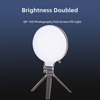 LED vyplňujúce svetlo na fotografovanie a živé vysielanie, 13W, 5V2A, QO160 model, 3 režimy osvetlenia, zvislé použitie