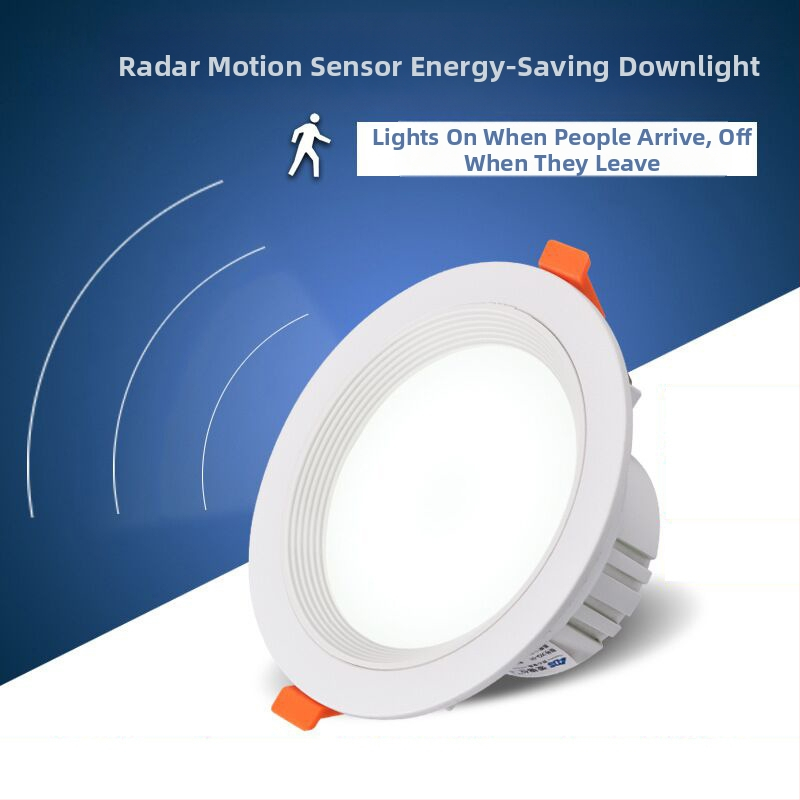 LED tubové svietidlo s radarovým senzorom a hlasovým ovládaním pre chodbu a schodište — zapustené, 220V, CRI≥90, životnosť 50 000 h, dosah snímača 3–5 m