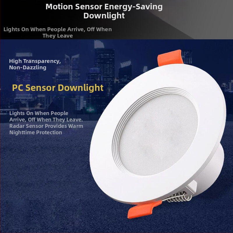 LED tubové svietidlo s radarovým senzorom a hlasovým ovládaním pre chodbu a schodište — zapustené, 220V, CRI≥90, životnosť 50 000 h, dosah snímača 3–5 m