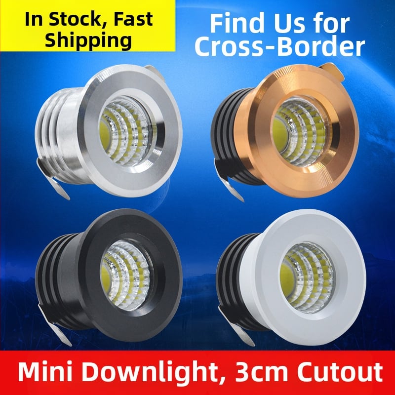 Šperková vitrína s vestavěnou mini reflektorovou LED lampou – LED osvetlenie, vináreň skriňa, hliníkové telo, 220V, neinteligentné ovládanie