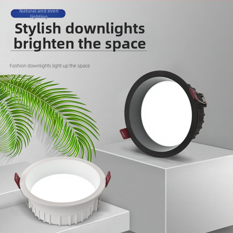 LED downlight s skrytou inštaláciou, viacfarebná regulácia teploty farieb, CRI 80–89, hliníkový odliatok puzdro