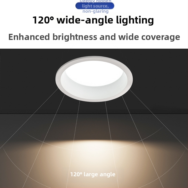 LED downlight s skrytou inštaláciou, viacfarebná regulácia teploty farieb, CRI 80–89, hliníkový odliatok puzdro