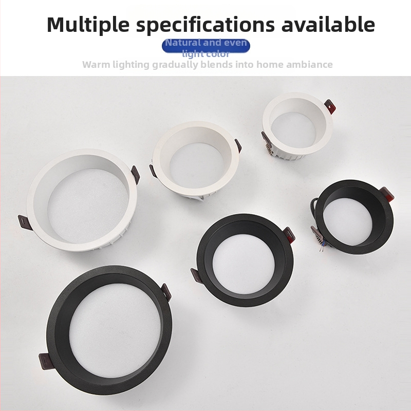 LED downlight s skrytou inštaláciou, viacfarebná regulácia teploty farieb, CRI 80–89, hliníkový odliatok puzdro