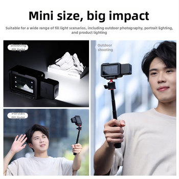 LED svetlo pre Vlog – DJI Fill Light, Type-C rýchle nabíjanie, magnetické rýchle odpojenie, trojfarebná teplota, výkon pod 10W