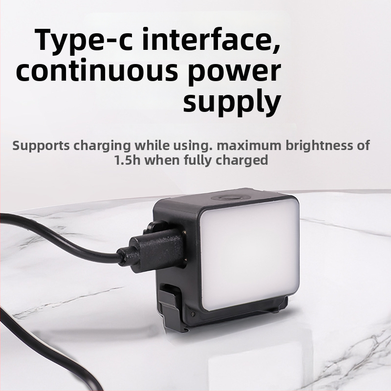 LED gaisma Vlogu uzņemšanai – DJI Fill Light, Type-C ātrā uzlāde, magnētiska ātra atdalīšana, trīs krāsu temperatūras iestatījumi, jauda zem 10W