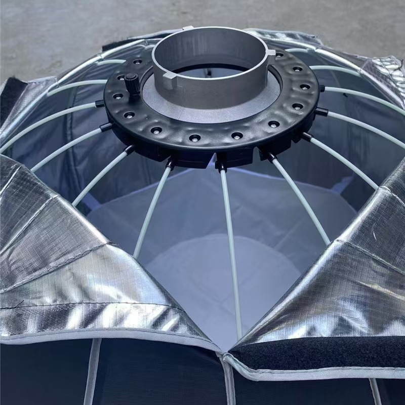 Profesionali fotografijos šviesa, 200W COB šaltinis, spalvos temperatūra 3200–5500K, E14 lemputės galvutė, reguliuojamas apšvietimas