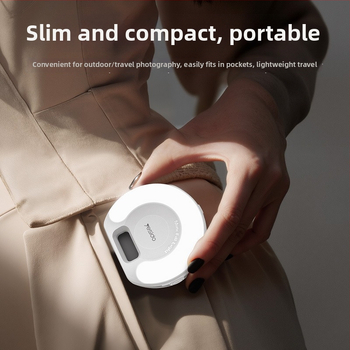 LED dopĺňajúce svetlo pre živé vysielanie, ručné selfie svetlo s tromi teplotami, kompatibilné s telefónom a notebookom, nastaviteľné 2500K-9900K, 5V, DH13