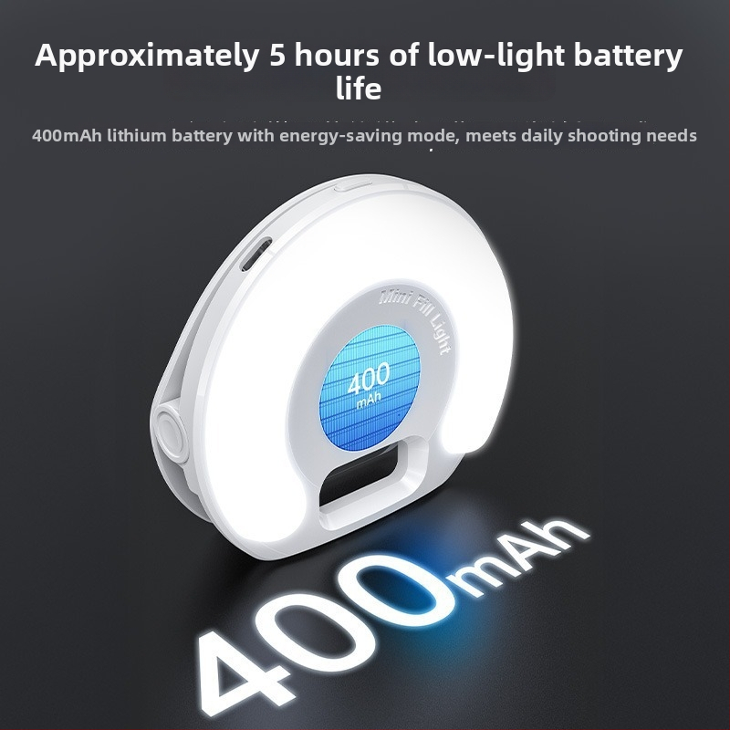 LED dopĺňajúce svetlo pre živé vysielanie, ručné selfie svetlo s tromi teplotami, kompatibilné s telefónom a notebookom, nastaviteľné 2500K-9900K, 5V, DH13