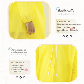 Detské EVA pončo, zhustený materiál, pre jedného používateľa