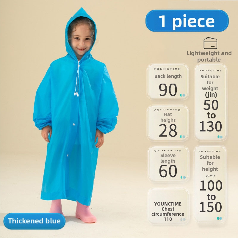 Detské EVA pončo, zhustený materiál, pre jedného používateľa