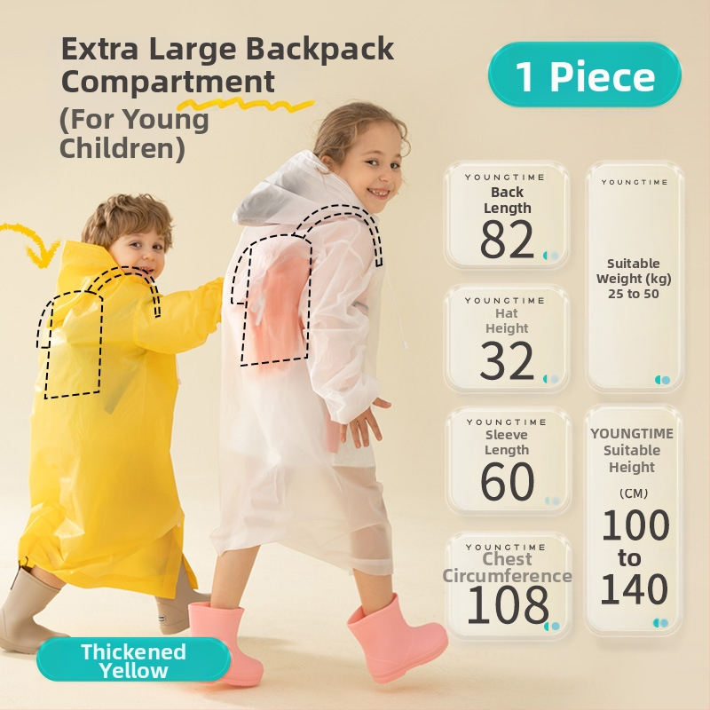 Detské EVA pončo, zhustený materiál, pre jedného používateľa