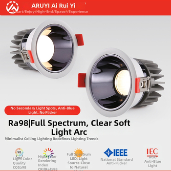 COB LED reflektor s inteligentným stmavením, plnospektrálne LED, ZigBee ovládanie, CRI ≥90, napätie ≤36V