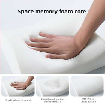 Xipinjia vankúš bedrového podpôr s pamäťovou penou pre kancelársku stoličku a auto — pomalý návrat, povlak z mikinového materiálu