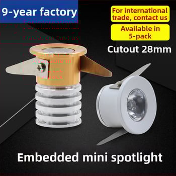 LED osvetlenie vitríny - Vstavané, 3W, 220V, hliníkový kryt