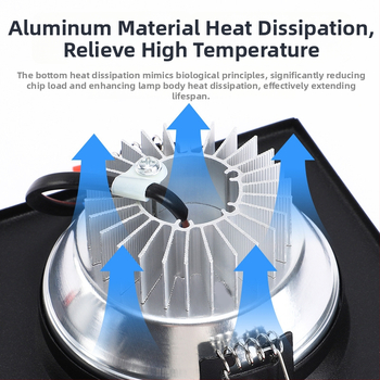 Dvojhlavý LED downlight, obdlžníkové zapustené osvetlenie do obývačky, 220V, hliníkové puzdro, teplá/biela farba svetla