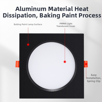 Dvojhlavý LED downlight, obdlžníkové zapustené osvetlenie do obývačky, 220V, hliníkové puzdro, teplá/biela farba svetla