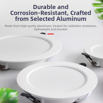 LED downlight, skrytá inštalácia, hliníkové púzdro liate, 220V, 3C certifikát 2024371001000354, moderný minimalistický štýl