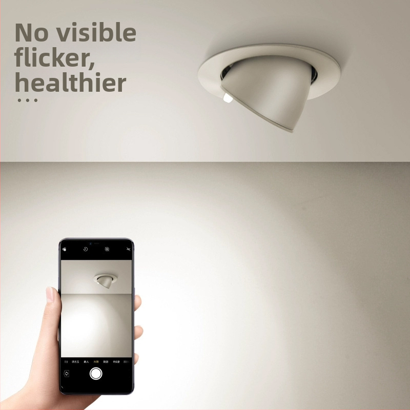 LED stropný zabudovaný reflektor s nastaviteľným uhlom, COB LED, plné spektrum, CRI ≥95, 110-265V