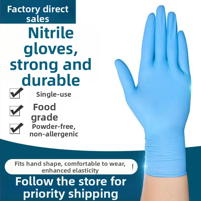 Jednorázové nitrilové rukavice pre priemyselnú údržbu – odolné proti olejom, vodeodolné, odolné proti kyselinám a zásadám