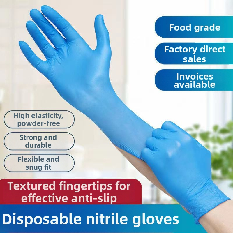 Jednorázové nitrilové rukavice pre priemyselnú údržbu – odolné proti olejom, vodeodolné, odolné proti kyselinám a zásadám