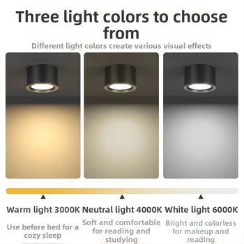 Cylindrické LED svetlo s IR radarovým senzorom, povrchová montáž, 220V