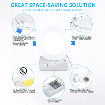 LED downlight, 5CCT, 110V, hliníkové puzdro (Zdroj svetla: LED; Napätie: 110V; Teplota farby: 5CCT; Materiál: hliník; Typ: Downlight)