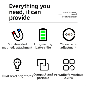 C05 LED светлина за запълване с магнитно закрепване – три температури на цвета, мощност под 10W, 3,7V, стояща светлина за лайв стрийминг и фотография