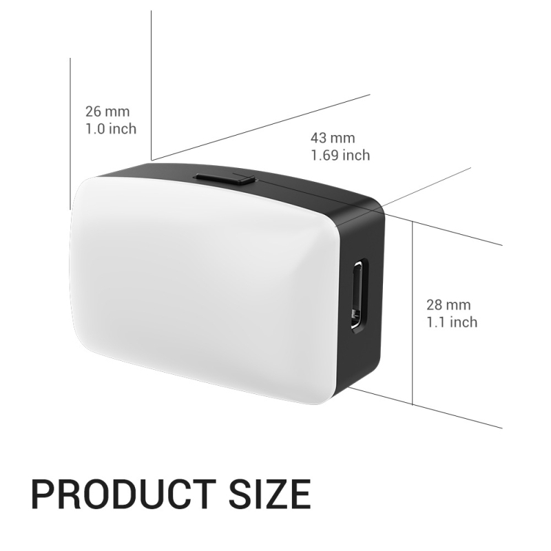 C05 LED светлина за запълване с магнитно закрепване – три температури на цвета, мощност под 10W, 3,7V, стояща светлина за лайв стрийминг и фотография