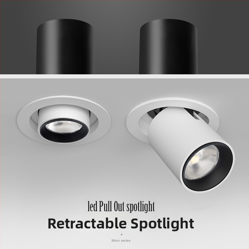 LED COB bodové svetlo, zabudované, nastaviteľný uhol, stmievateľné, 220V, hliníkové šasi