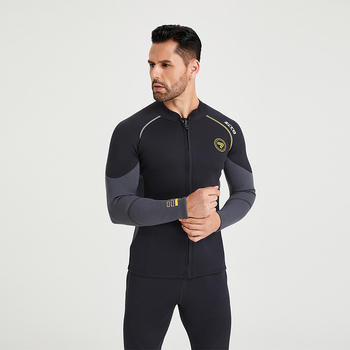 1.5 mm neoprénový wetsuit so split top, dlhé rukávy, unisex pre dospelých, na potápanie a šnorchlovanie