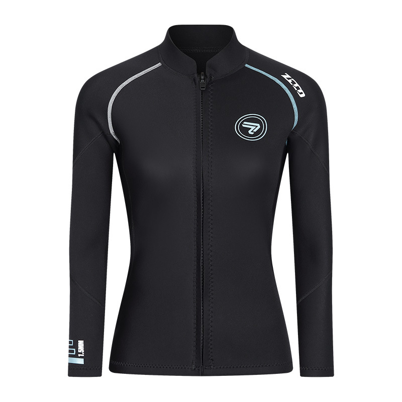 1.5 mm neoprénový wetsuit so split top, dlhé rukávy, unisex pre dospelých, na potápanie a šnorchlovanie