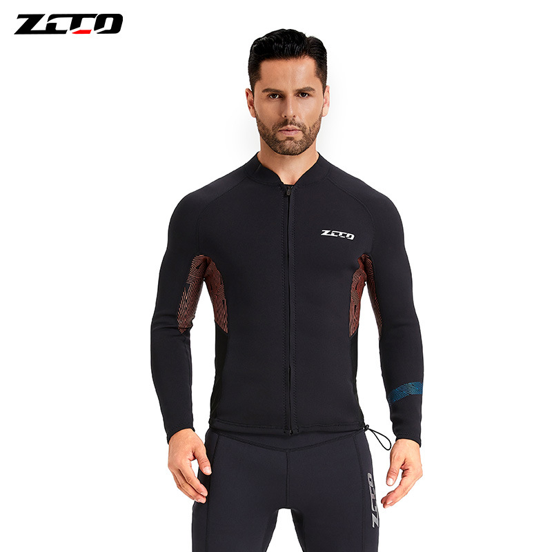 1.5 mm neoprénový wetsuit so split top, dlhé rukávy, unisex pre dospelých, na potápanie a šnorchlovanie