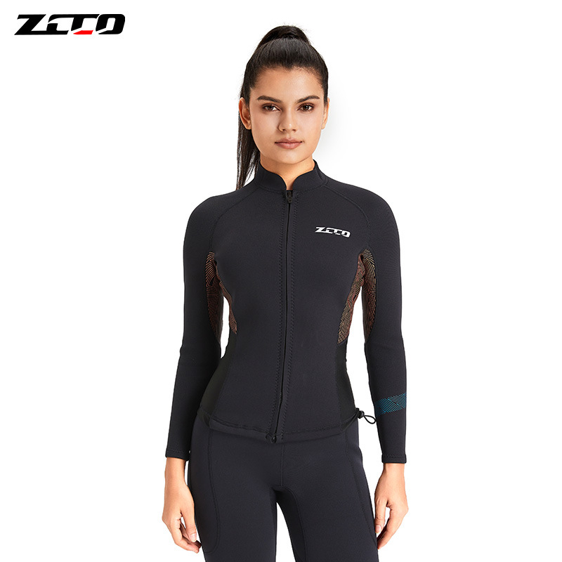 1.5 mm neoprénový wetsuit so split top, dlhé rukávy, unisex pre dospelých, na potápanie a šnorchlovanie