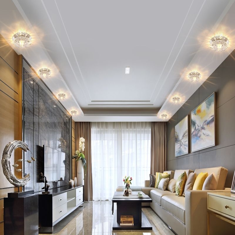 LED zapustené stropné svietidlo do obývačky – 110–240V, CRI ≥95, telo z železa, ovládanie hlasom