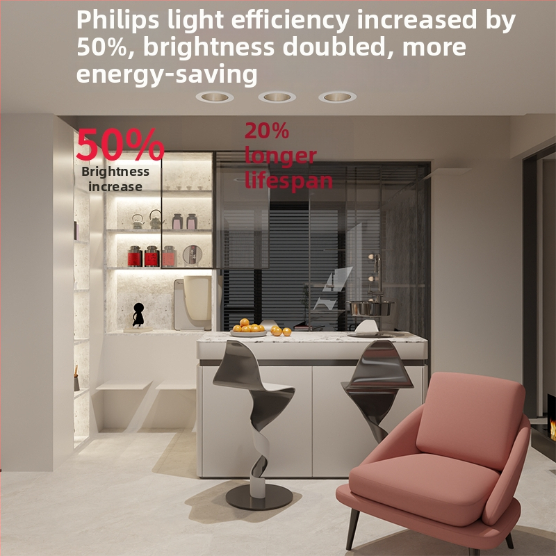 LED vstavané osvetlenie na stenu – proti oslneniu, model JR-888, hliníkové puzdro, napätie ≤36V, CRI ≥95