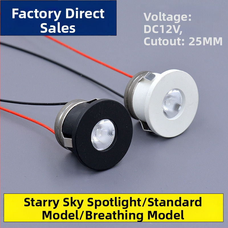 LED reflektor, zabudovaný mini hviezdna obloha dýchajúce svetlo pre výstavné osvetlenie, hlinírový kryt, vypínač, napätie ≤36V