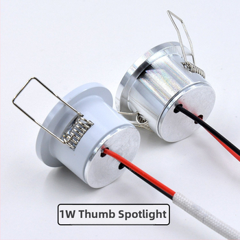 LED stropné a pultové svietidlo s 1W mini reflektorom, hliníkové telo, 220V, bez inteligentného ovládania