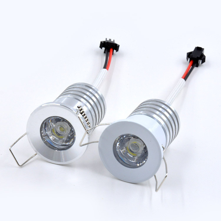 LED stropné a pultové svietidlo s 1W mini reflektorom, hliníkové telo, 220V, bez inteligentného ovládania