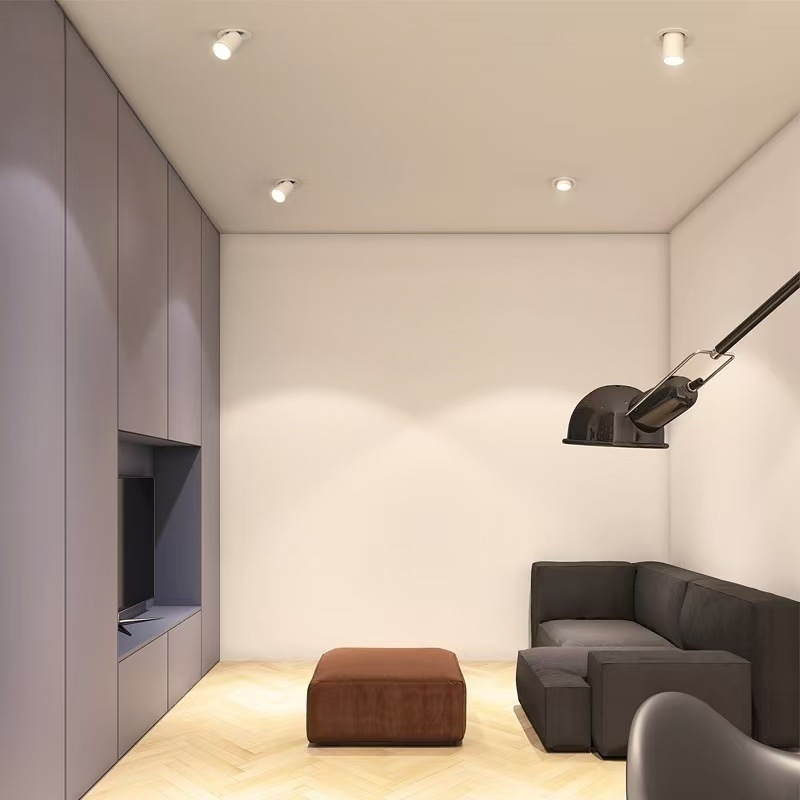 Vstavané LED bodové svetlo, vysúvacie, nastaviteľný uhol, ochrana očí; COB zdroj svetla, CRI ≥95, napätie ≤36V, tlačidlový spínač, hliníkové puzdro