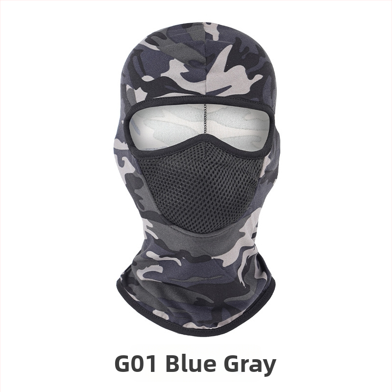 Všetkosezónna jazdecká maska na tvár, unisex, vetruodolná, priedušná, rýchloschnúci polyester, G01