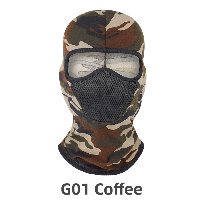 Všetkosezónna jazdecká maska na tvár, unisex, vetruodolná, priedušná, rýchloschnúci polyester, G01