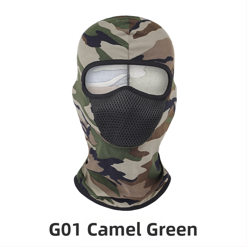 Všetkosezónna jazdecká maska na tvár, unisex, vetruodolná, priedušná, rýchloschnúci polyester, G01