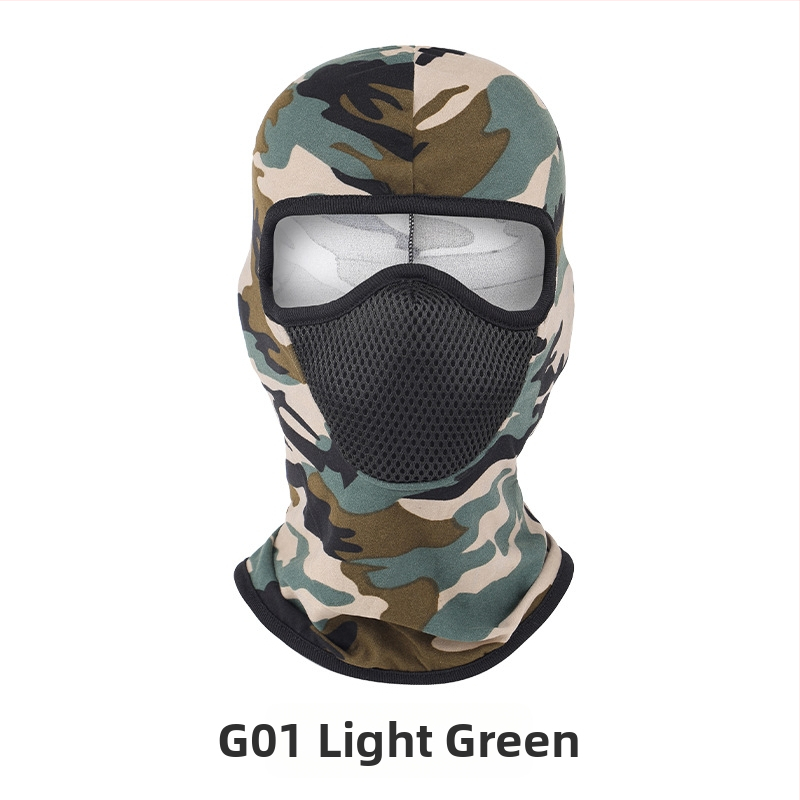 Všetkosezónna jazdecká maska na tvár, unisex, vetruodolná, priedušná, rýchloschnúci polyester, G01